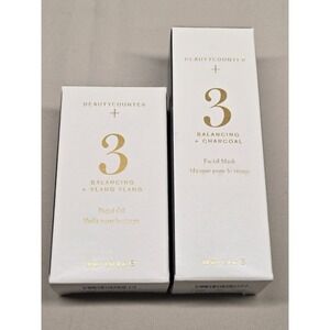 Beautycounter+ Balancing Charcoal Facial Mask & Facial Oil No. 3 NEW